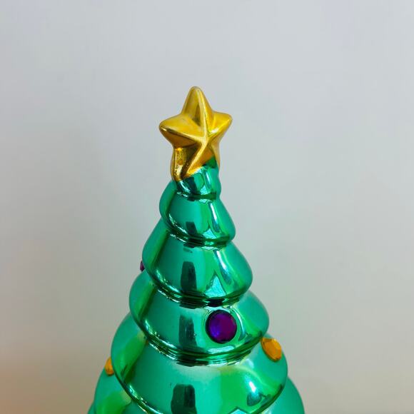 Towle Silversmiths Musical Box Revolving Christmas Tree Have Yourself A Merry - Picture 12 of 16